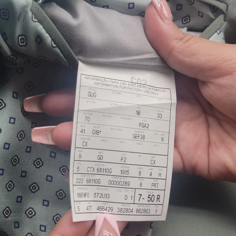 Gucci Men's Cotton Green Blazer Suit Jacket  Made in Italy Size 40 U.S. / L  New